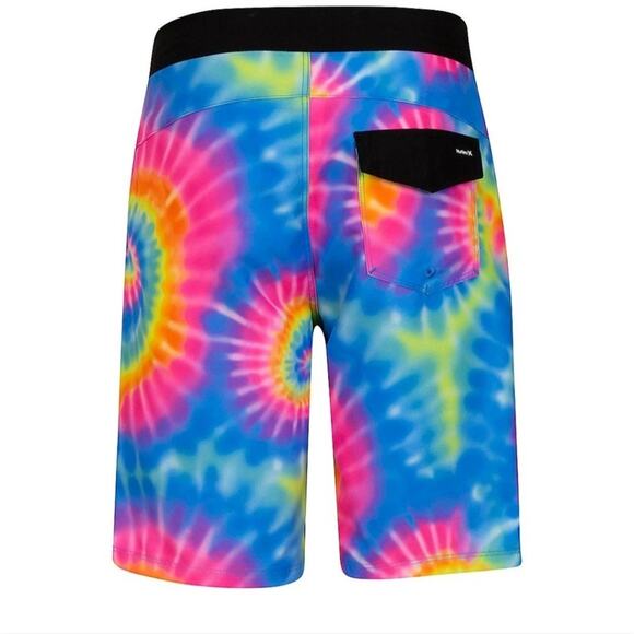 NWT Hurley Boy's Tie-Dye Board Shorts Size 16 Beach Summer Travel Vacation - - - Picture 2 of 9
